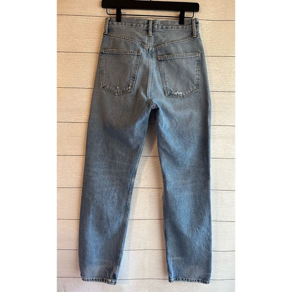 AGOLDE 90's Mid Rise Loose Distressed Jeans in Major Size 24 - Picture 11 of 13